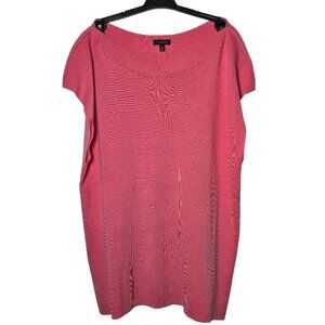 Talbots Womens Pink Sleeveless Knit Sweater Size XLarge Stretch Bright Career‎